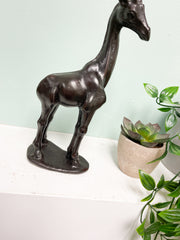 Black Giraffe Statue Ornament Resin