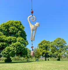 Iron Wind Chime - Cat Curled Tail