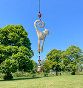 Iron Wind Chime - Cat Curled Tail