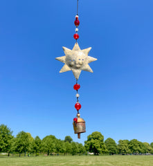 Iron Wind Chime - Gold Sun