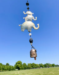 Iron Wind Chime - 3 Elephant String