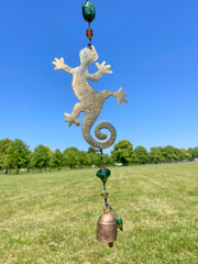 Iron Wind Chime - Gecko Curled Tail