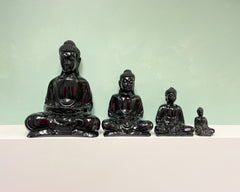 Gloss Resin Buddha Black - Various Sizes