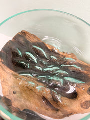 Coffee Root with Glass Bowl - 15cm