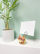 Painted Metal Fox Photo Holder