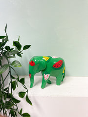 Fruit Painted Resin Elephants