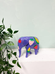 Fruit Painted Resin Elephants