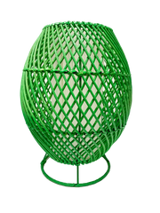 Rattan Lamp Diamond - Green 30cm