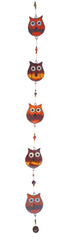5 Owl Suncatcher - Brown/Yellow
