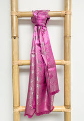 Hot Pink Elephant Silk Scarf