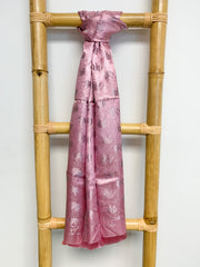 Pink Elephant Silk Scarf