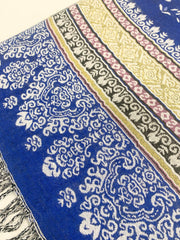 Blue Elephant Cashmere Scarf