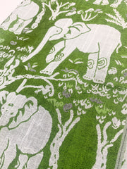 Green Elephant Cashmere Scarf