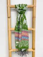 Green Elephant Cashmere Scarf