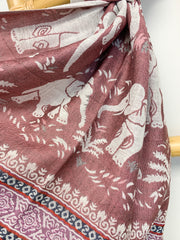 Pink Elephant Cashmere Scarf