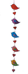 Multi Coloured 5 Bird Suncatcher