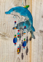 Dolphin Suncatcher with Beads