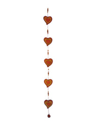 5 Hearts Suncatcher - Red/Yellow