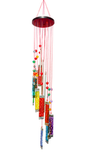 Spiral Glass Windchime Suncatcher