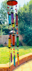 Glass Windchime Suncatcher - Multicolour