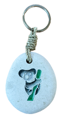 Engraved Stone Keyring - Koala