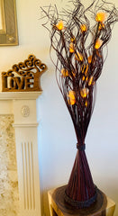 White Rose with Brown Vase