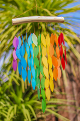Glass Windchime 'Waterfall' Rainbow