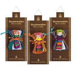 Large Worry Dolls on Card