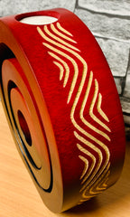 Red and Black Tea Light Holder - Set of 3