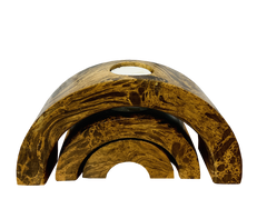 Wooden Tea Light Holders - Set of 3