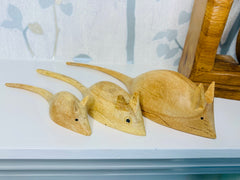 Set of 3 Mice - Natural