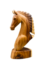 Carved Wooden Horses Head Two Tone - Various Sizes