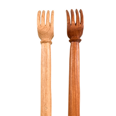 Wooden Hand Back Scratcher Natural or Brown