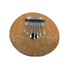 Carved Coconut Thumb Piano - Elephant