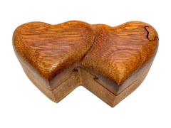 Double Heart Puzzle Box
