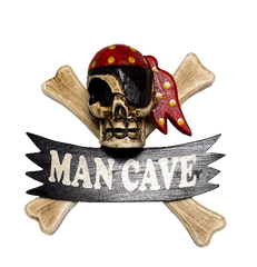 Wood Pirates Sign -Man Cave 20cm
