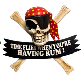 Wood Pirates Sign -Time Flies When You're Having Rum- 40cm