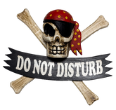 Wood Pirates Sign - Do Not Disturb 40cm
