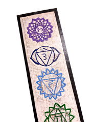 Wooden Chakra Sign Board - Set of Two