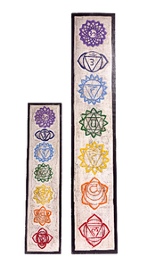 Wooden Chakra Sign Board - Set of Two
