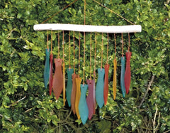 Glass Windchime 'Fish' - Assorted