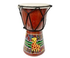 Giraffe Dot Painted Djembes