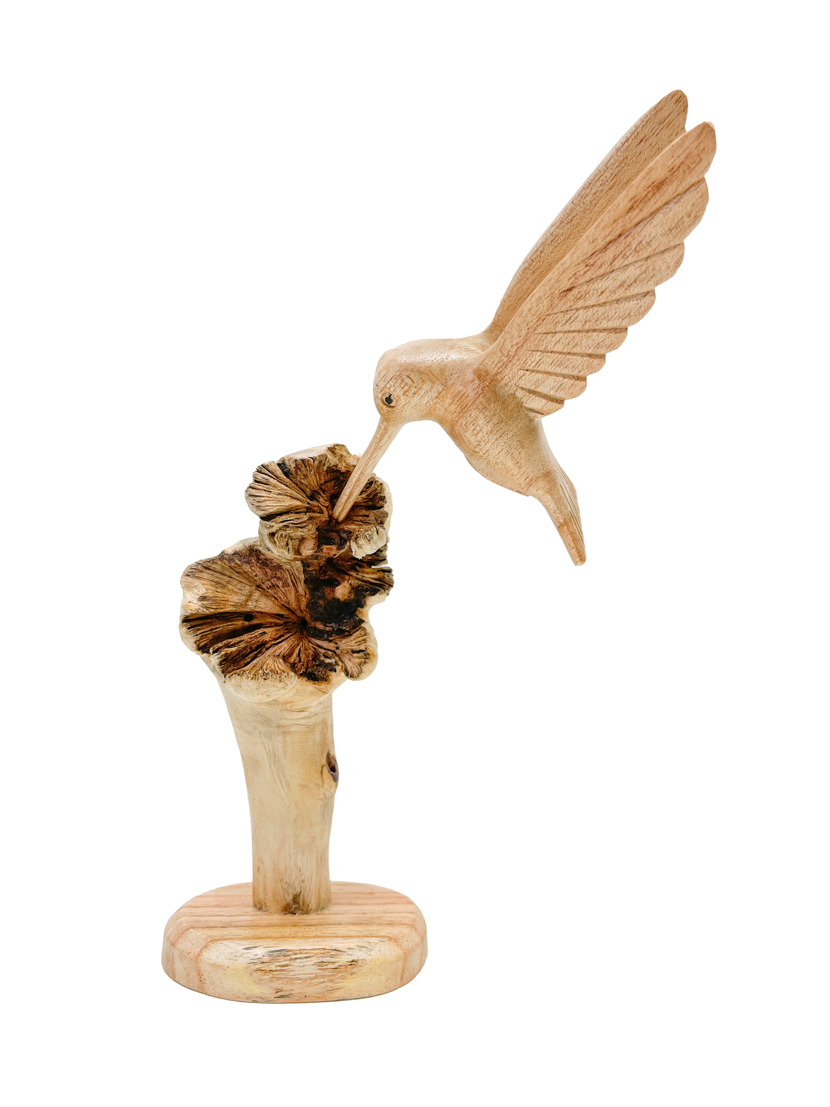 Wooden Hummingbird on Parasite Wood