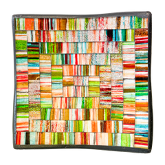 Square Mosaic Bowl - Multicoloured