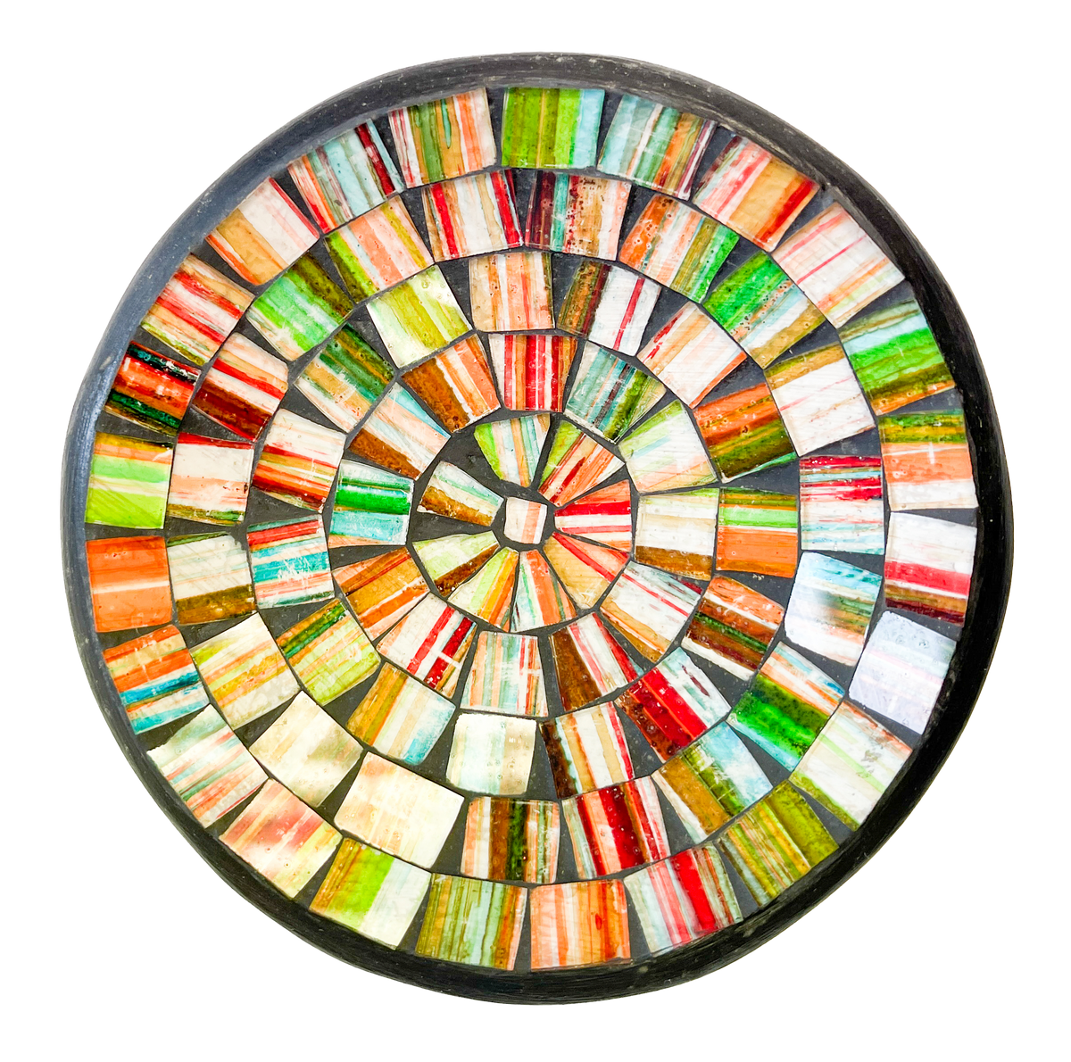 Round Mosaic Bowl - Multicoloured