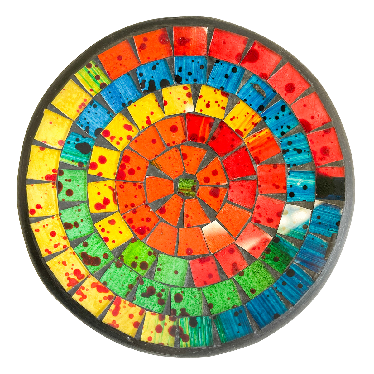 Round Mosaic Bowl - Rainbow