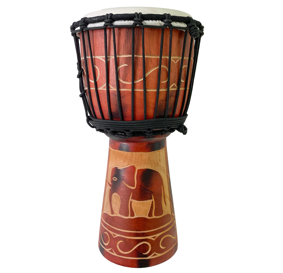 Wooden Djembe Drum - Brown Elephant 40cm