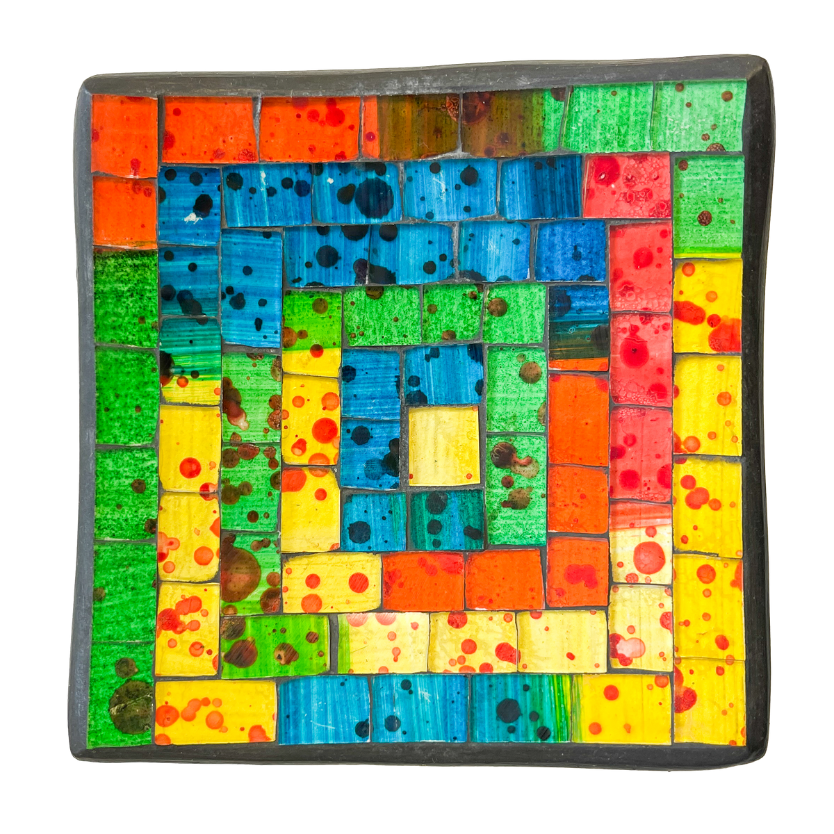 Square Mosaic Bowl - Rainbow