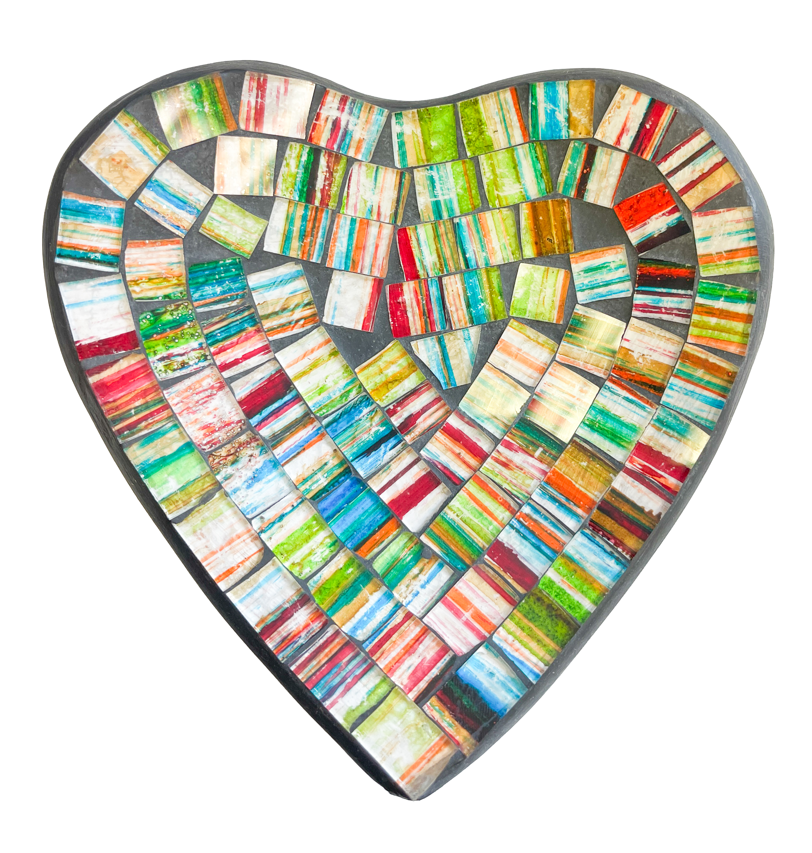 Heart Mosaic Bowl - Multicoloured