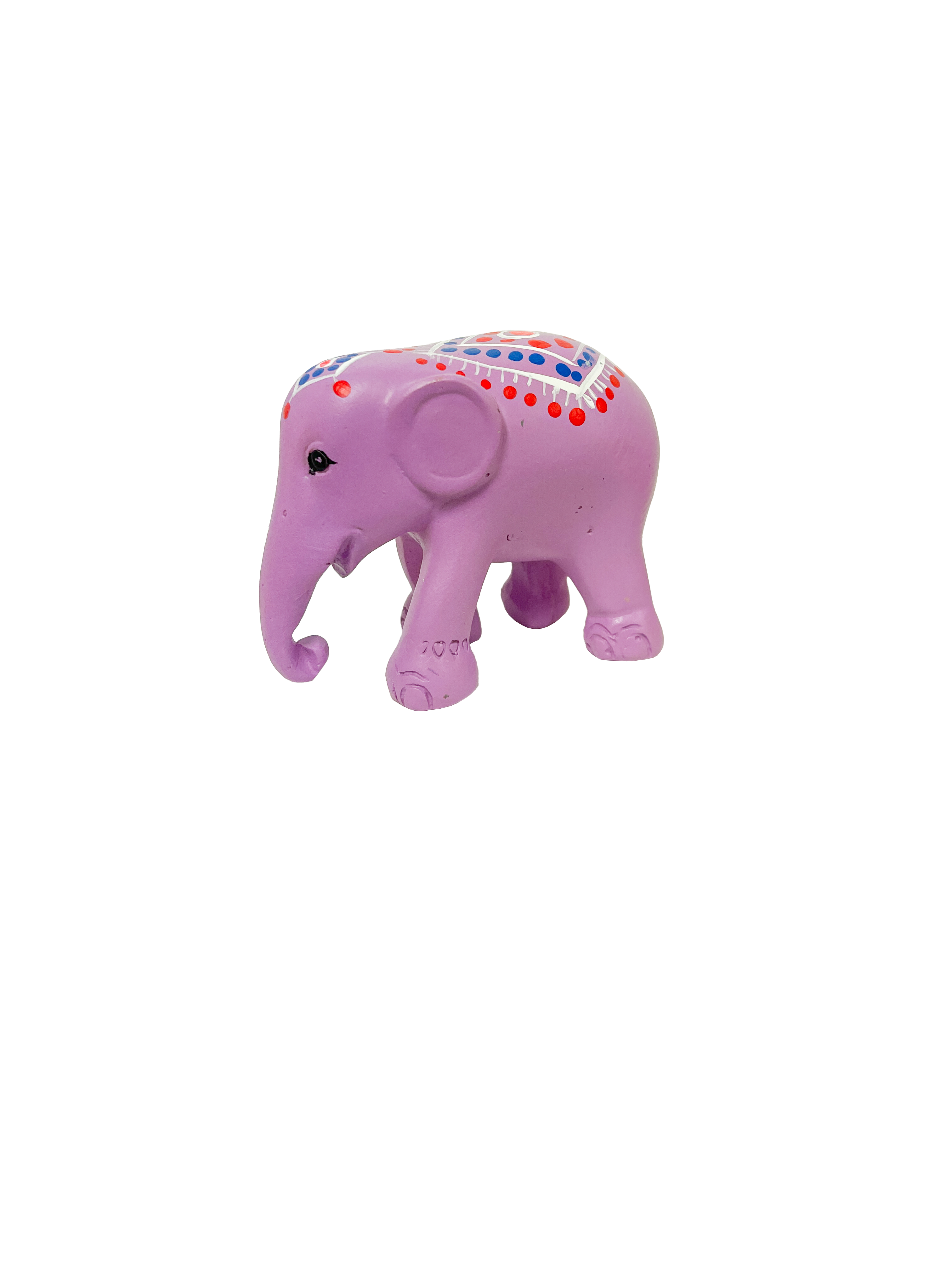 Painted Resin Elephants - Medium